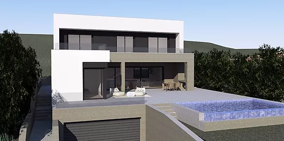 Zum Verkauf in Palau Saverdera: Neues Haus mit Design und spektakulärer Aussicht.