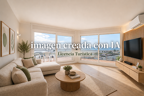 Ideal inversió: apartament amb llicencìa turística i vistes panoràmiques a la badia de Roses.